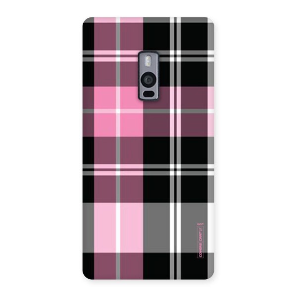Pink Black Check Back Case for OnePlus Two