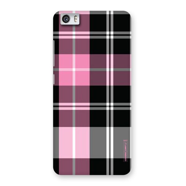 Pink Black Check Back Case for Xiaomi Redmi Mi5