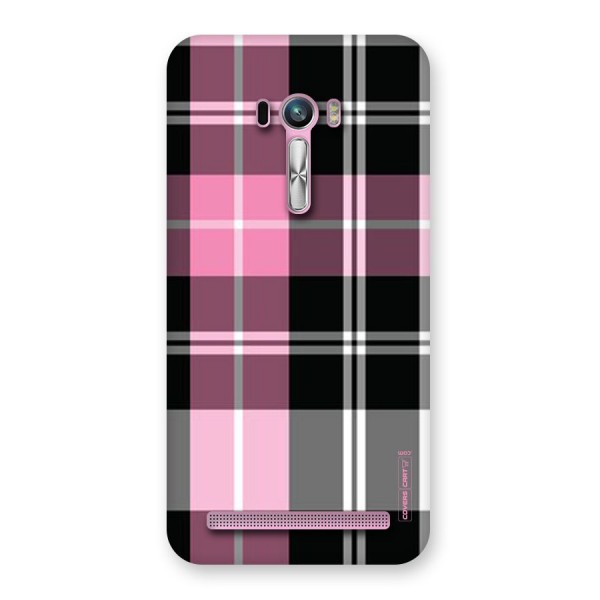 Pink Black Check Back Case for Zenfone Selfie