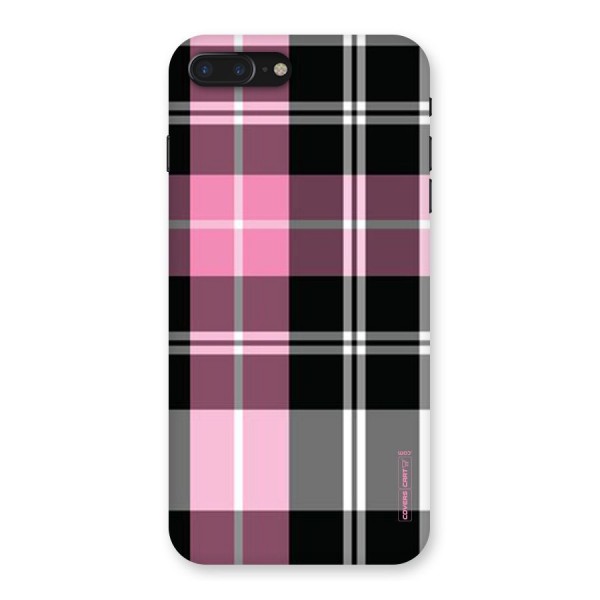Pink Black Check Back Case for iPhone 7 Plus
