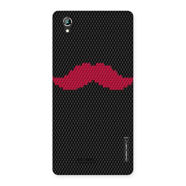 Pink Moustache Back Case for Lava Iris 800