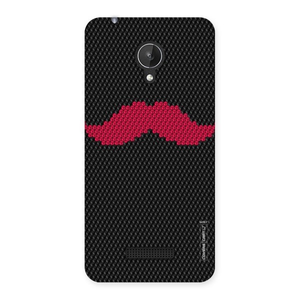 Pink Moustache Back Case for Micromax Canvas Spark Q380