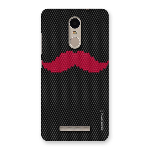 Pink Moustache Back Case for Xiaomi Redmi Note 3