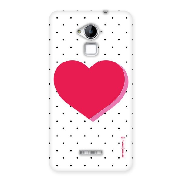 Pink Polka Heart Back Case for Coolpad Note 3