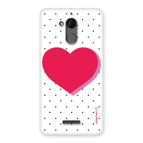 Pink Polka Heart Back Case for Coolpad Note 5