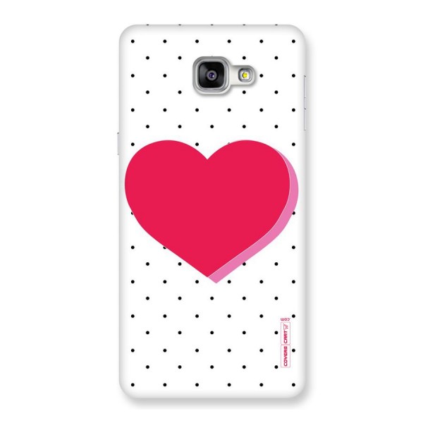 Pink Polka Heart Back Case for Galaxy A9