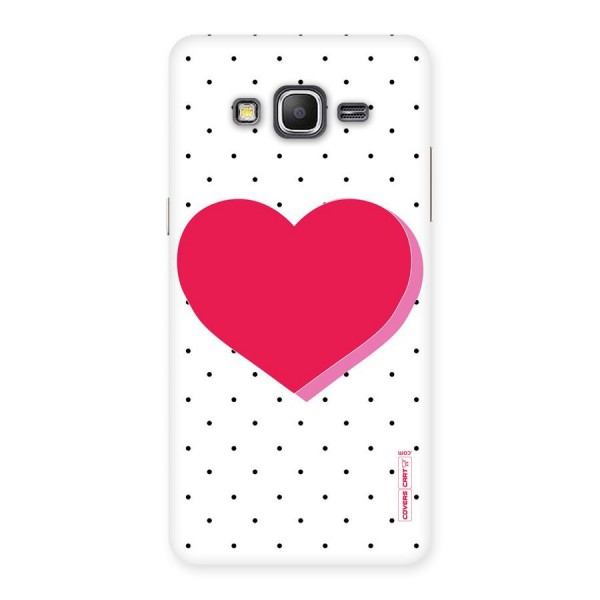Pink Polka Heart Back Case for Galaxy Grand Prime