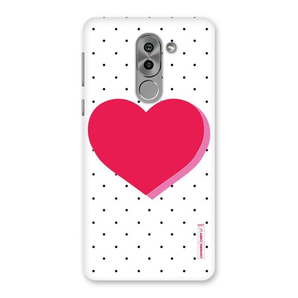 Pink Polka Heart Back Case for Honor 6X