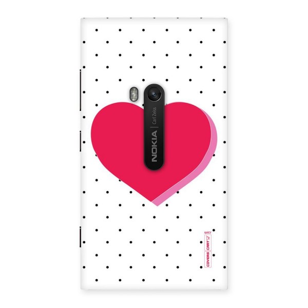 Pink Polka Heart Back Case for Lumia 920