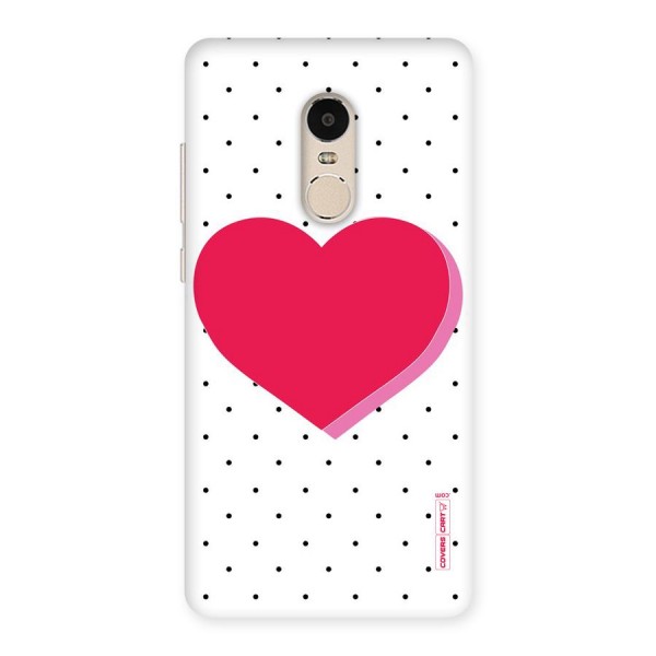 Pink Polka Heart Back Case for Xiaomi Redmi Note 4
