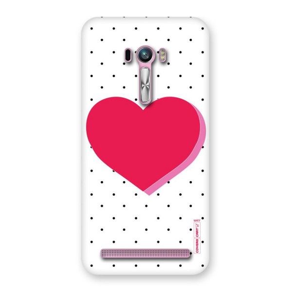 Pink Polka Heart Back Case for Zenfone Selfie