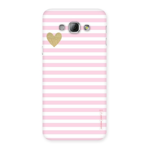Pink Stripes Back Case for Galaxy A8