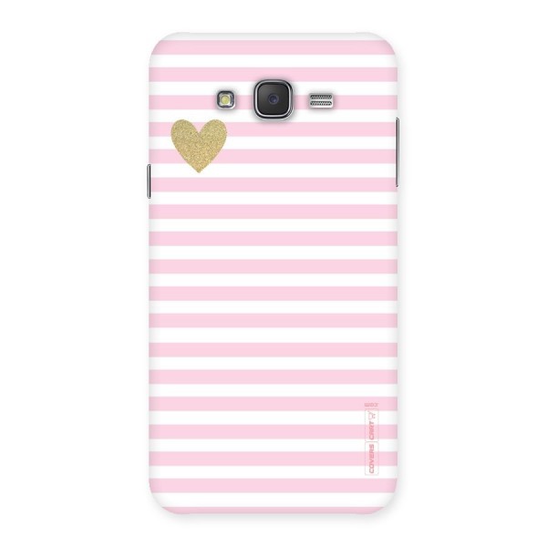 Pink Stripes Back Case for Galaxy J7