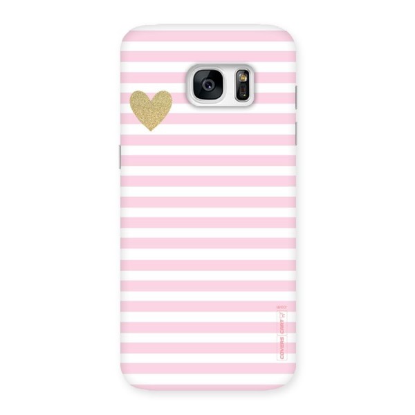 Pink Stripes Back Case for Galaxy S7 Edge