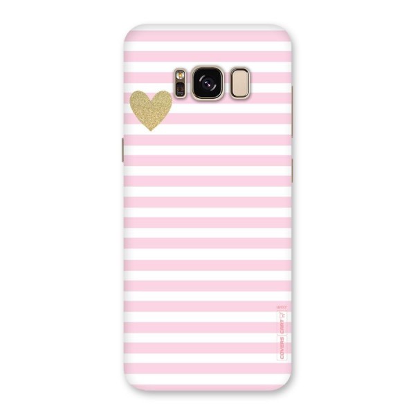 Pink Stripes Back Case for Galaxy S8