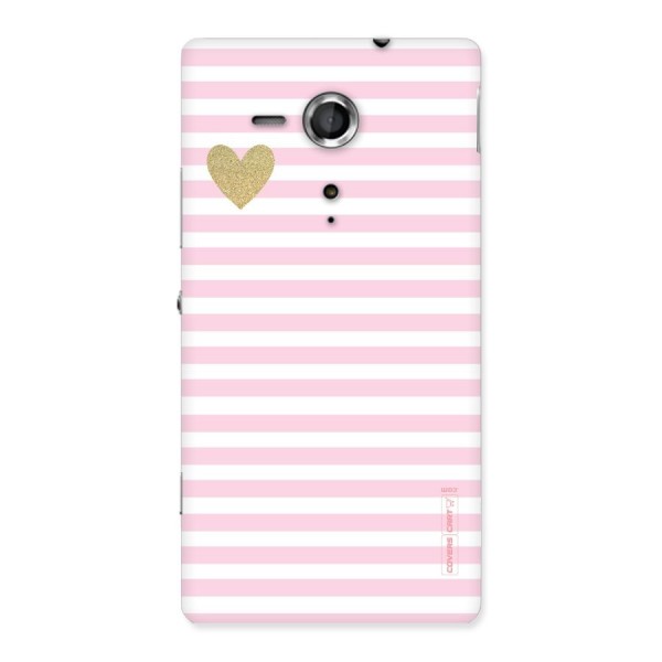 Pink Stripes Back Case for Sony Xperia SP