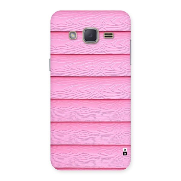 Pink Wood Back Case for Galaxy J2