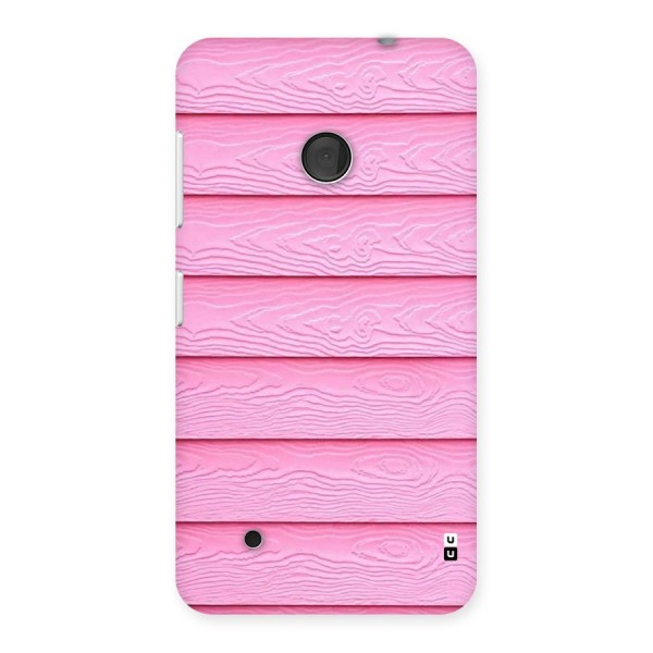 Pink Wood Back Case for Lumia 530