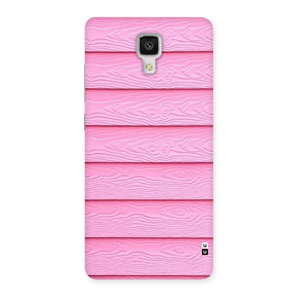 Pink Wood Back Case for Xiaomi Mi 4