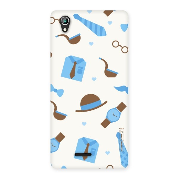 Pipe Hat Watch Pattern Back Case for Lava Iris 800