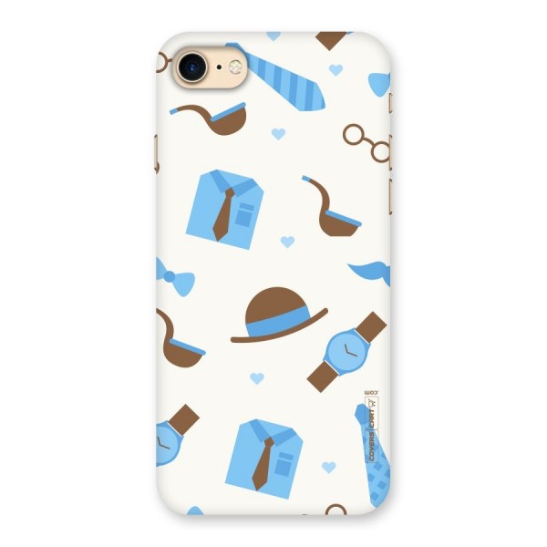 Pipe Hat Watch Pattern Back Case for iPhone 7