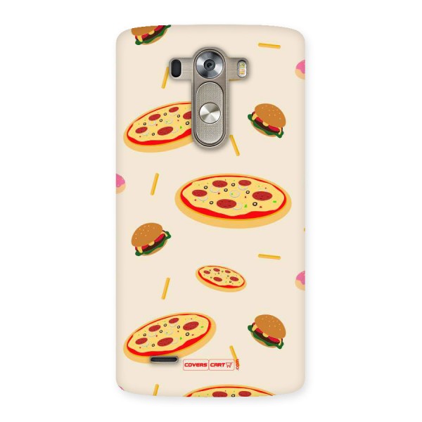 Pizza and Burger Love Back Case for LG G3