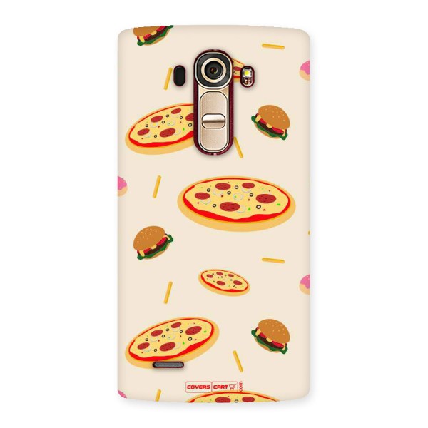 Pizza and Burger Love Back Case for LG G4