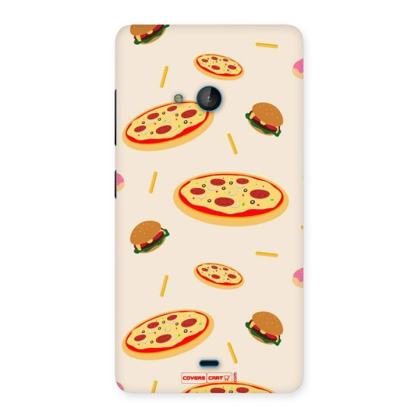 Pizza and Burger Love Back Case for Lumia 540