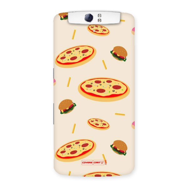 Pizza and Burger Love Back Case for Oppo N1