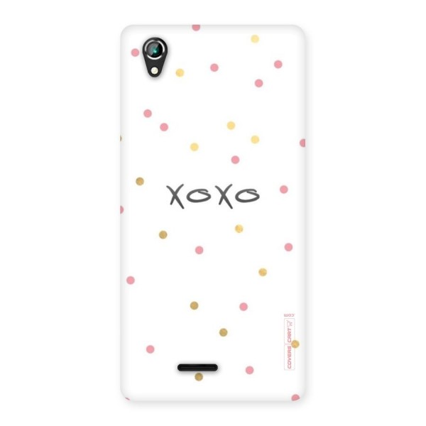 Polka Hugs Back Case for Lava Iris 800