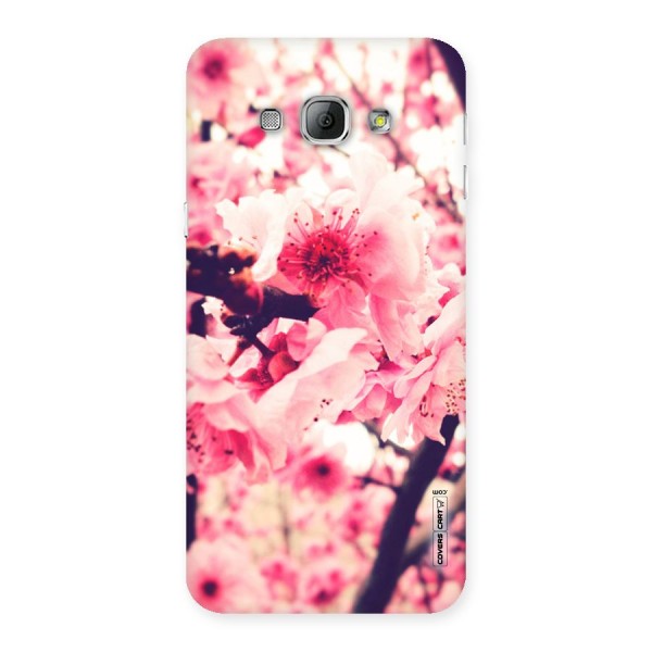 Pretty Pink Flowers Back Case for Galaxy A8