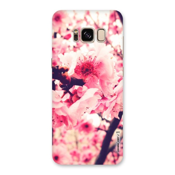 Pretty Pink Flowers Back Case for Galaxy S8