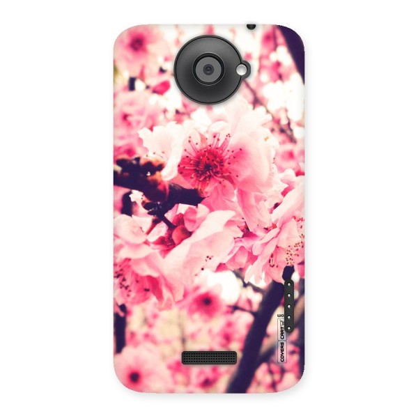 Pretty Pink Flowers Back Case for HTC One X