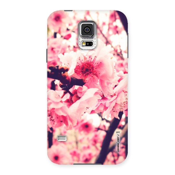 Pretty Pink Flowers Back Case for Samsung Galaxy S5