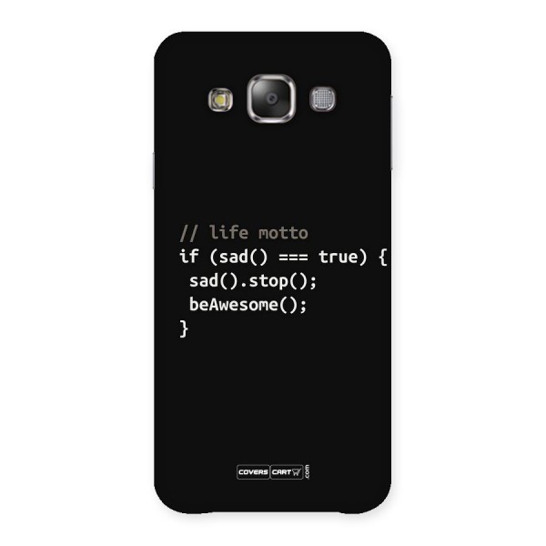 Programmers Life Back Case for Galaxy E7