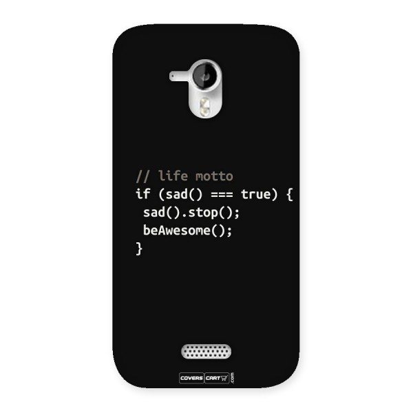 Programmers Life Back Case for Micromax Canvas HD A116