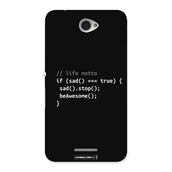 Programmers Life Back Case for Sony Xperia E4