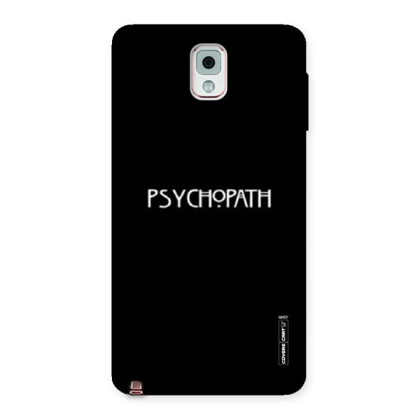 Psycopath Alert Back Case for Galaxy Note 3