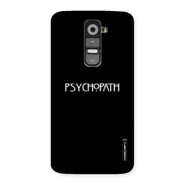 Psycopath Alert Back Case for LG G2