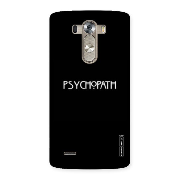 Psycopath Alert Back Case for LG G3