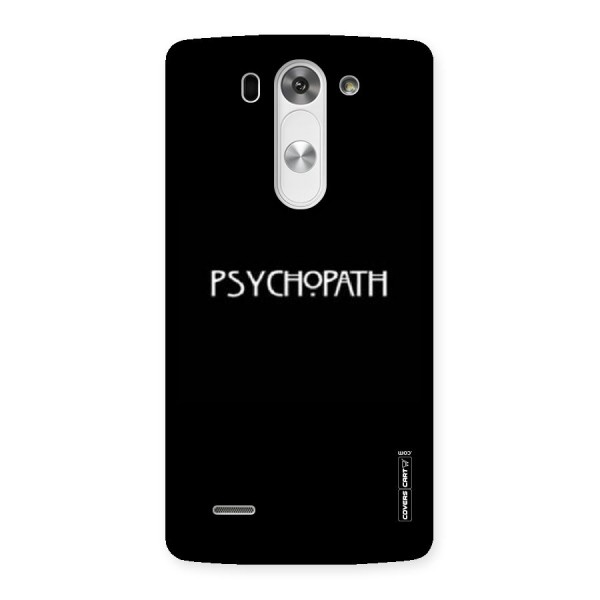 Psycopath Alert Back Case for LG G3 Beat