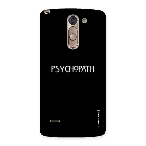Psycopath Alert Back Case for LG G3 Stylus