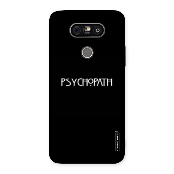 Psycopath Alert Back Case for LG G5