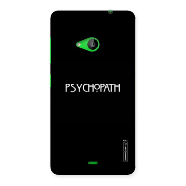 Psycopath Alert Back Case for Lumia 535
