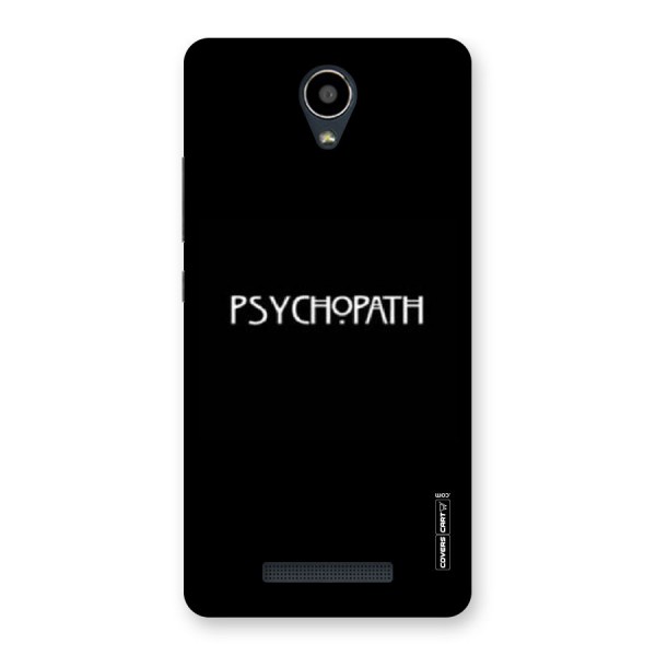Psycopath Alert Back Case for Redmi Note 2