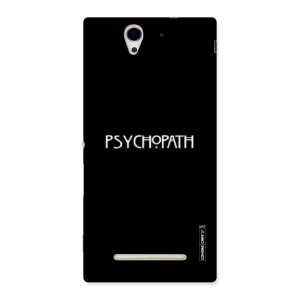 Psycopath Alert Back Case for Sony Xperia C3