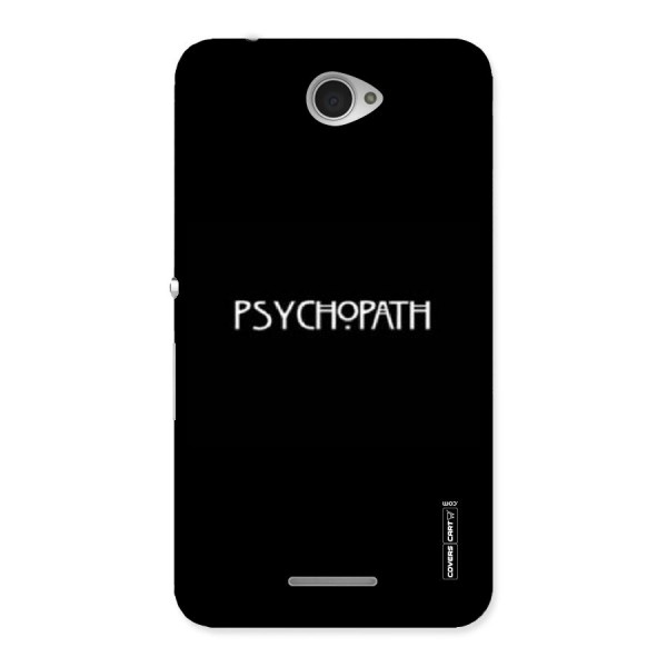 Psycopath Alert Back Case for Sony Xperia E4