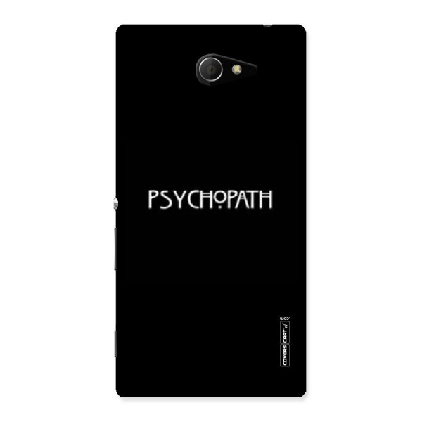 Psycopath Alert Back Case for Sony Xperia M2