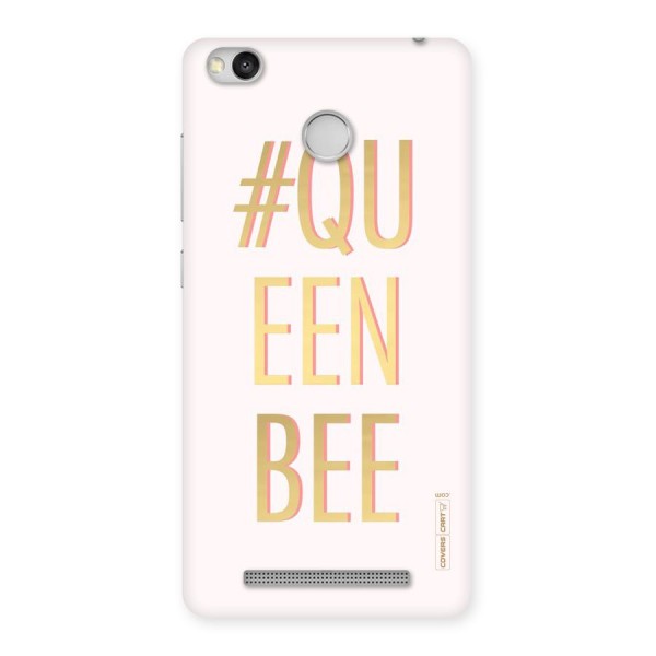 Queen Bee Back Case for Redmi 3S Prime