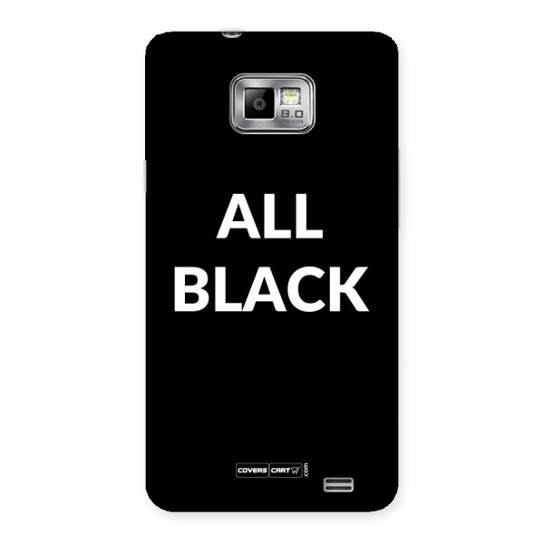 Raftaar All Black Back Case for Galaxy S2